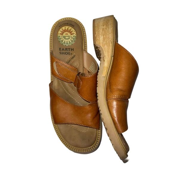 Earth Shoe Willow Leather Sandals Size 10 Comfort First Gelron 2000 - Picture 5 of 8